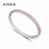 Crystal Round Bracelets & Bangles Hand Cuff Bangle for Women