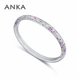 Crystal Round Bracelets & Bangles Hand Cuff Bangle for Women