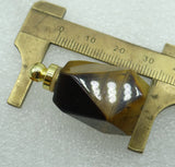 Natural Stone Tiger Eye Quartz Crystal Perfume Bottle Pendant Jewelry