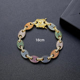 Titanium Steel Jewelry Lock Hand Rope Silver for Couples