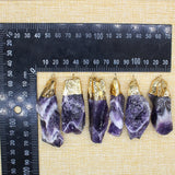Natural Crushed Stone Pendant Irregular Shape Crystal Ladies Jewelry