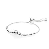 925 Sterling Silver Beaded Bracelet DIY Lady
