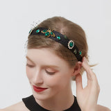 Baroque Crystal Crown Headband Exaggerated Tiara Hairband