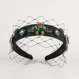 Baroque Crystal Crown Headband Exaggerated Tiara Hairband
