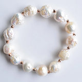 Baroque Freshwater Pearl Charm Bracelet for Women