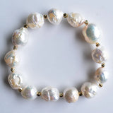 Baroque Freshwater Pearl Charm Bracelet for Women