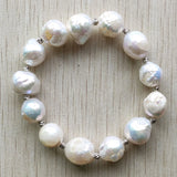 Baroque Natural Freshwater Pearl Charm Bracelet for Women