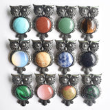 12pcs Vintage Owl Shape Pendants for Jewelry Making