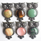 12pcs Vintage Owl Shape Pendants for Jewelry Making