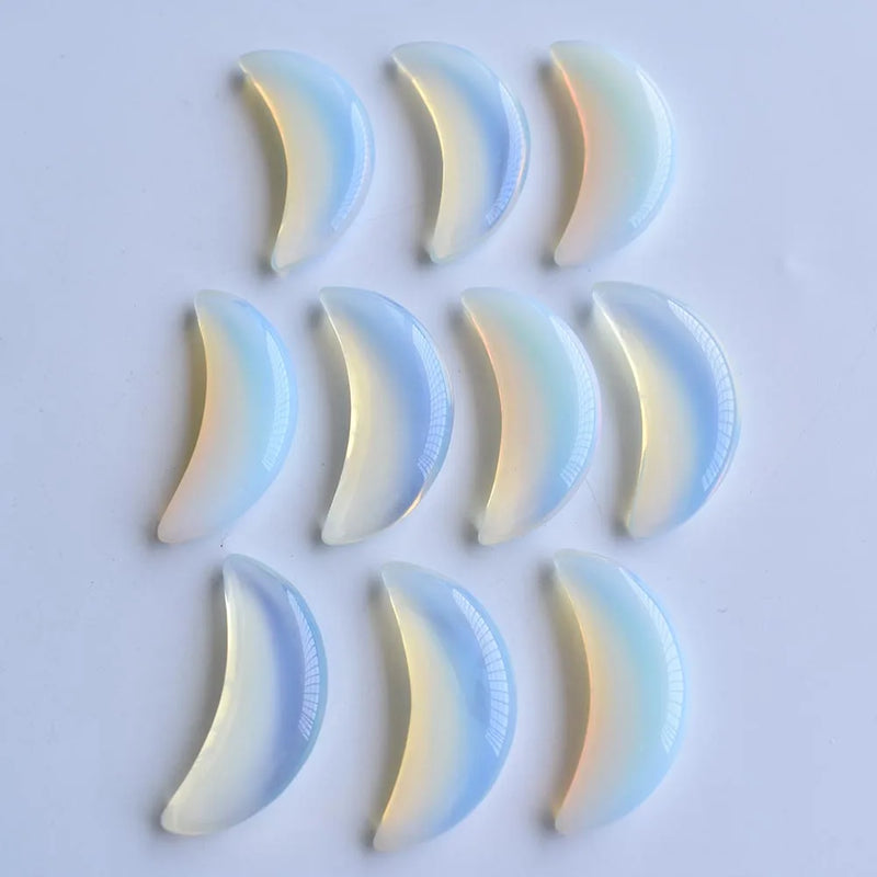 Moon Shape Opal Stone Pendants for Jewelry Making 10pcs/lot