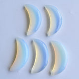 Moon Shape Opal Stone Pendants for Jewelry Making 10pcs/lot