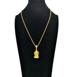 Ganesha Pendant Necklace Stainless Steel Elephant Jewelry