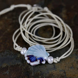 Vintage Ceramic Shell Wrap Bracelet for Men Women Boho Jewelry