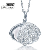 Arrival Shell Pendant 925 Sterling Silver Natural Pearl Ocean Pendant