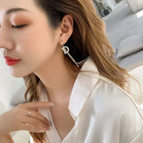 D Letter Dangle Earring South Women's Jewelry Metal Tassel Earrings