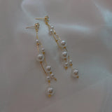 Pearl Tassel Dangle Earrings for Women