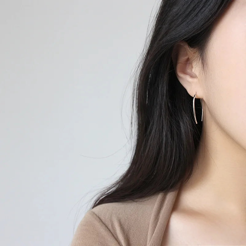 925 Sterling Silver Dangle Earrings for Women Brincos Jewelry