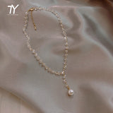 Pearl Pendant Necklace for Women Short Necklace