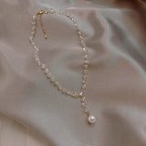 Pearl Pendant Necklace for Women Short Necklace