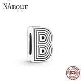Reflexions Letter Clip Charm, DIY bead, Silver 925 Bracelet Charm for Women