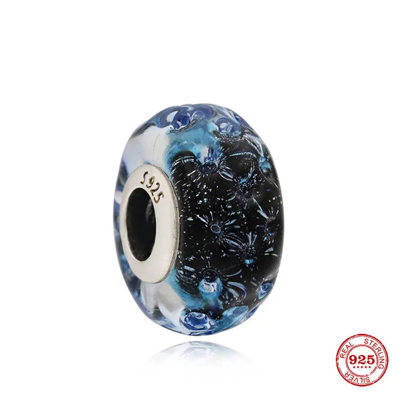 Winter Crystal Crown Mosaic Ball DIY Bead for 925 Silver Bracelet