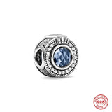 Winter Crystal Crown Mosaic Ball DIY Bead for 925 Silver Bracelet