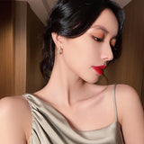 Geometric Pearl Twist Earrings Party Women Jewelry