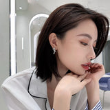 Zircon Bow Earrings for Women, Party Wedding Earrings