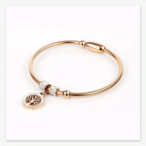 Zircon Tree of Life Titanium Steel Bracelet - Austrian Crystal - 3 Colors