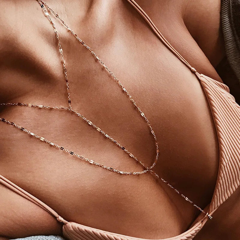 Lips Chain Necklace Tassels Boho Jewelry