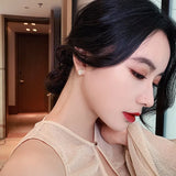 Bee-Inspired Pearl Earrings for Women