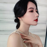Bee-Inspired Pearl Earrings for Women