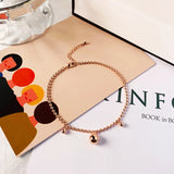 Double Layer Love Foot Chain Ball Pendants Sexy Leg Chain