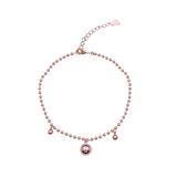Double Layer Love Foot Chain Ball Pendants Sexy Leg Chain
