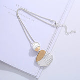 Retro Peach Hearts Pendant Necklace Women Accessories