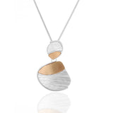 Retro Peach Hearts Pendant Necklace Women Accessories