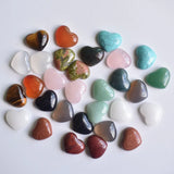 Heart Shape Natural Stone Cabochons Beads 15x18mm 30pcs/lot