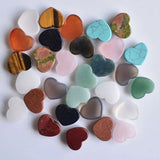 Heart Shape Natural Stone Cabochons Beads 15x18mm 30pcs/lot