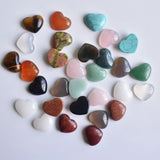 Heart Shape Natural Stone Cabochons Beads 15x18mm 30pcs/lot