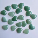 Heart Shape Natural Stone Cabochons Beads 15x18mm 30pcs/lot