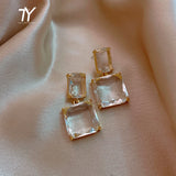 Glass Block Women's Earrings Party Jewelry Sexy Girls