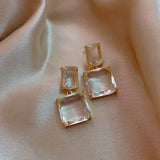 Glass Block Women's Earrings Party Jewelry Sexy Girls