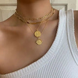 925 Sterling Silver Open Link Chain Women Choker Necklace