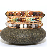 Unique Glass Beads DIY Boho Wrap Bracelet