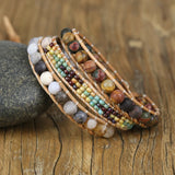 Unique Glass Beads DIY Boho Wrap Bracelet