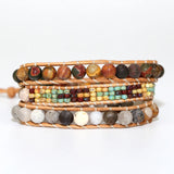 Unique Glass Beads DIY Boho Wrap Bracelet