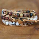 Unique Glass Beads DIY Boho Wrap Bracelet