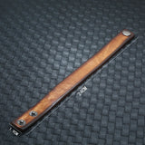 Retro Punk Leather Snap Button Bracelet for Men