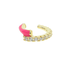 Colorful Neon Enamel Ear Cuff Clip On Earring