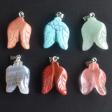 12pcs Leaf Shape Charms Pendants for DIY Jewelry Making